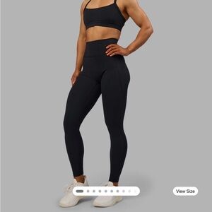 Sleek Black High-Rise Leggings